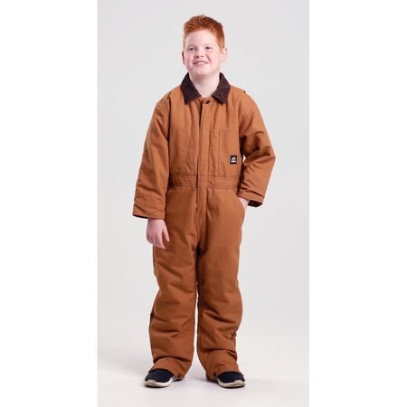 BERNE Youth Insulated Softstone Bib Coverall, Brown Duck - Extra Large BI38BDR480
